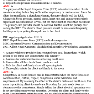 Test Bank Medical Surgical Nursing 8th Edition